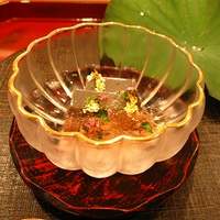帰燕 - 黒胡麻豆腐と無花果