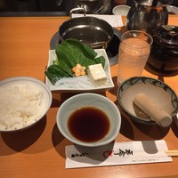 銀座しゃぶ通 - 野菜類とライス