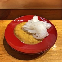 鮨 なかがわ - 白いかそうめん 雲丹ソース
