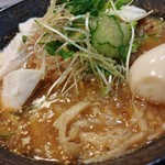 ロックンビリーS1 - 冷やし童謡味噌ラーメン・味玉＆鶏チャーシュー増し