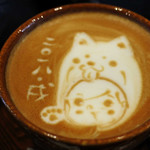 うさぎとぼく - うさぼくさんでは年始のラテアートはその年の干支をよく描かれていて、戌年の今年は「いぬとぼく」の絵でした。いつもながら、うさぼく兄さんのラテアートはすごいねぇ。