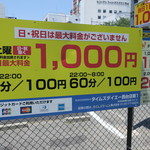 ラーメン二郎 - 周辺のコインパーキングの例