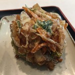 生そば 丼ぶり あずみ野 - かき揚げ
