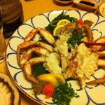 中洲鷹勝 - 毛ガニ（蒸してもらいました）