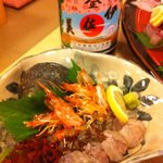 中洲鷹勝 - 車エビの造り