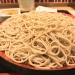 味奈登庵 - #食べログ的に撮るとこうなる。  
      清く正しく一人前のもりそば。
      こうでなくっちゃ！
