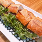 スパイスカレー モクロミ - お土産：鯖のリエット×エルポールさんのプレミアムバゲットで作ったバインミー