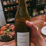 スパイスカレー モクロミ - Guy Allion 2015 シャルドネ ボトル