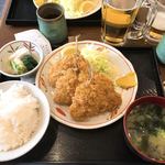 巣鴨ときわ食堂 - 【2018年03月】あじフライ＠430円、定食＠270円、合計＠700円、提供時。