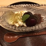 はらまさ - デザート。アメリカンチェリー、餡。