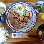 カフェレストハート - 唐揚げ定食