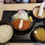 Matsuno ya - 厚切りロースかつ定食 ライス大盛り