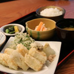 あなごの天ぷら定食