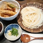 厨 - (ランチ)ざるうどん＋鶏天丼