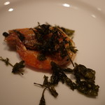 四川料理･薬膳火鍋 花椒庭 - 龍井有頭蝦（天使の海老 龍井【ロンジン】茶葉パリッと揚げ自然塩味）