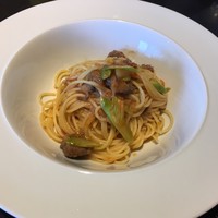 IL PINOLO SKY TERRACE 横浜 - 牛肉とアスパラガスのフレッシュトマトソース（イルピノーロ スカイテラス） 2018.6