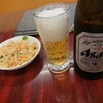 Mara Yuuwaku Taihou - 瓶ビールとサービスのお通し 201806