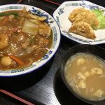 生蕎麦 日高 - 中華セットB（中華飯 スープ 餃子）