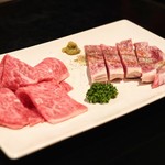 神戸牛・個室焼肉 大長今 - ☆神戸牛サーロイン 3780円と神戸牛焼きしゃぶ 2786円