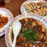 餃子の王将 - 餃子&海老のチリソース&麻婆豆腐