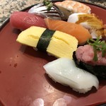 北海寿司 - 蕎麦セットの握り