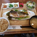 サクラ食堂 - 鯖の竜田揚げ油淋鶏ｿ-ｽ定食