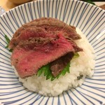 藤さわ - 一膳目はステーキ丼として頂きました。