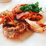 欣葉 - ワタリガニカリカリ揚げ。