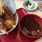 えびのや - 平成29年2月23日鶏天丼832円税込