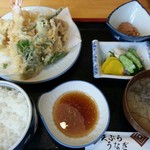 割烹 川俣 - 天ぷら定食1080円