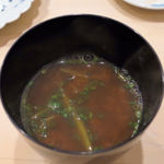 鮨竹 - ジュンサイの味噌汁