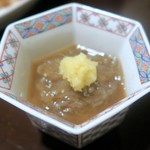 はなしのぶ - 生しらすの沖漬¥380