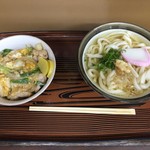 Hiranoya - 親子丼とかけうどんのセット   ¥550（税込）