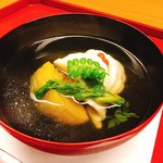 味の風 にしむら - アブラメと丸茄子のお吸い物