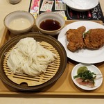 Jonathan's - 秋田無限堂 稲庭うどん＋ケイジャンチキン ２ピース