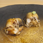 三笠鮨 - 対馬産穴子、塩・ツメ