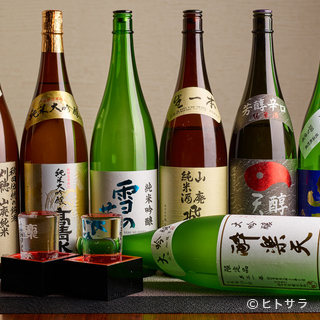 秋田地酒為主的多樣酒品