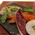 カーサ・デル・チーボ - 松皮鰈､桜鱒のマリネ