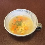 ジャム cafe 可鈴 - とうもろこしと野菜のスープ