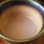 香季清流庵 - 猪口に注いだ蕎麦湯