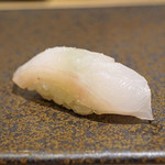 鮨 青海 - 島根県産のクエ　塩と酢橘で