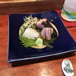 Sushi Yasukouchi - 香椎小町会席！
                        お刺身、蛸、鰹、鱸！