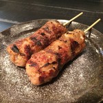 和鶏屋 - H.30.4.24.夜 つくね(塩) @160円