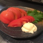 和鶏屋 - H.30.4.24.夜 冷やしトマト 350円