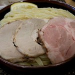 セアブラノ神 伏見剛力 - 「豚骨魚介つけ麺(350g)」＋「特盛トッピング」＋「トッピングチャーシュー」