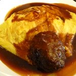 蘭亭オムライス - ハンバーグオムライス1450円