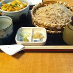 Oohara - ランチのセット　そばと親子丼です。