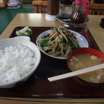 Satomi Shokudou - ニラレバ定食