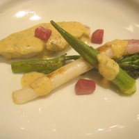 日本料理若林 - 鰆の酒蒸し？豆乳味噌ソース