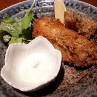 神楽坂 夢二 - 「牡蠣と牛ヒレ肉のフライ　檸檬 藻塩 タルタルソース」 牡蛎がウマウマジューシー✨✨